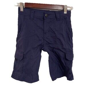 TIMBERLAND Youth Boys Navy Adjustable Waist Stretch Zipper Shorts Size 8